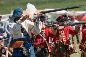 The Calgary Garrison is an outpost of the 78th Fraser Highlanders, dedicated to the preservation of the original Regiment and Canadian Military history of the mid-1700s and celebration of the contributions of the early Scots to Canadian culture. Photo taken at Days of Yore 2017 by Alex Shemetov.