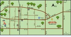 The Days of Yore Festival location is at Rosebud Park on the east end of 20th Street, (Highway 582) in Didsbury.
